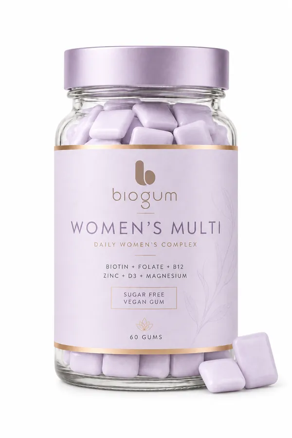BioGum Women's Multi - sugar-free functional chewing gum with a multivitamin complex