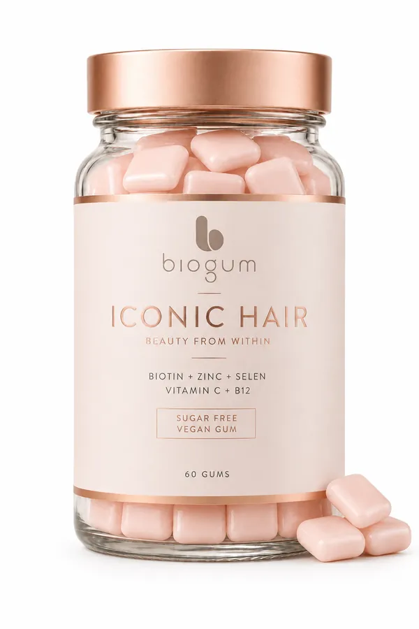 BioGum Hair - sugar-free functional chewing gum with biotin, zinc and selenium